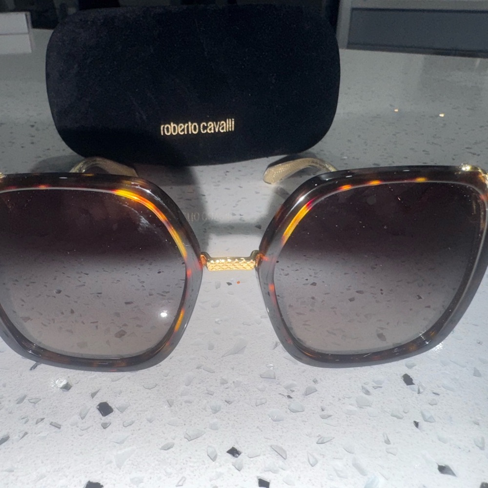 Roberto Cavalli Brown Gradient Sunglasses